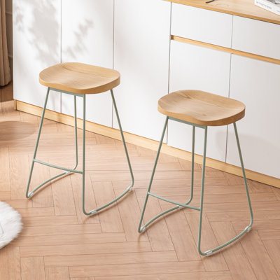 Dodger Solid Wood Stool by Birch Lane