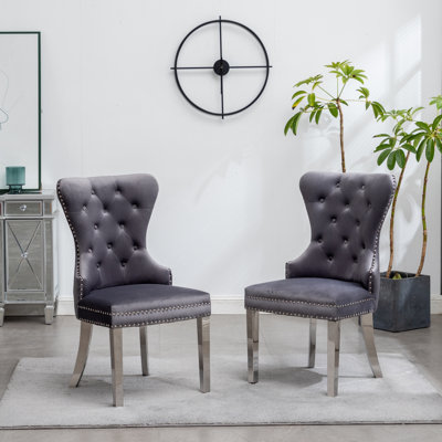 Fauteuil en velours touffeté Montura