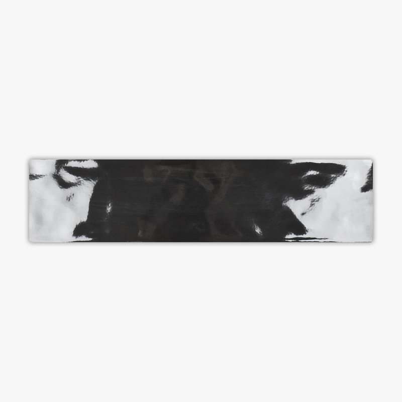 Feuille de mosaïque en céramique Artesano, Noir Artesano brillant