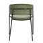 Chaise d'appoint de salle à manger moderne avec dossier ouvert en métal (ensemble de 2)-1960834939