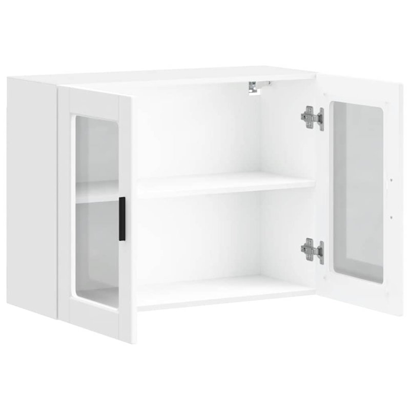 Armoire murale vidaXL, Blanc / Blanc