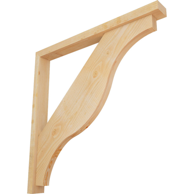 Support Funston Block avec support décalé, 40 x 40, Sapin Douglas de l 4 po (scié brut)