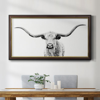 Jeromey Jeromey Longhorn Gaze - Reproduction de photo sur toile