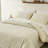 Softpage Comforter Set, Vintage Farmhouse Bedding, Cotton Comforter Jacquard With Curling Grass Pattern, Stone Washed-114193990-114193995