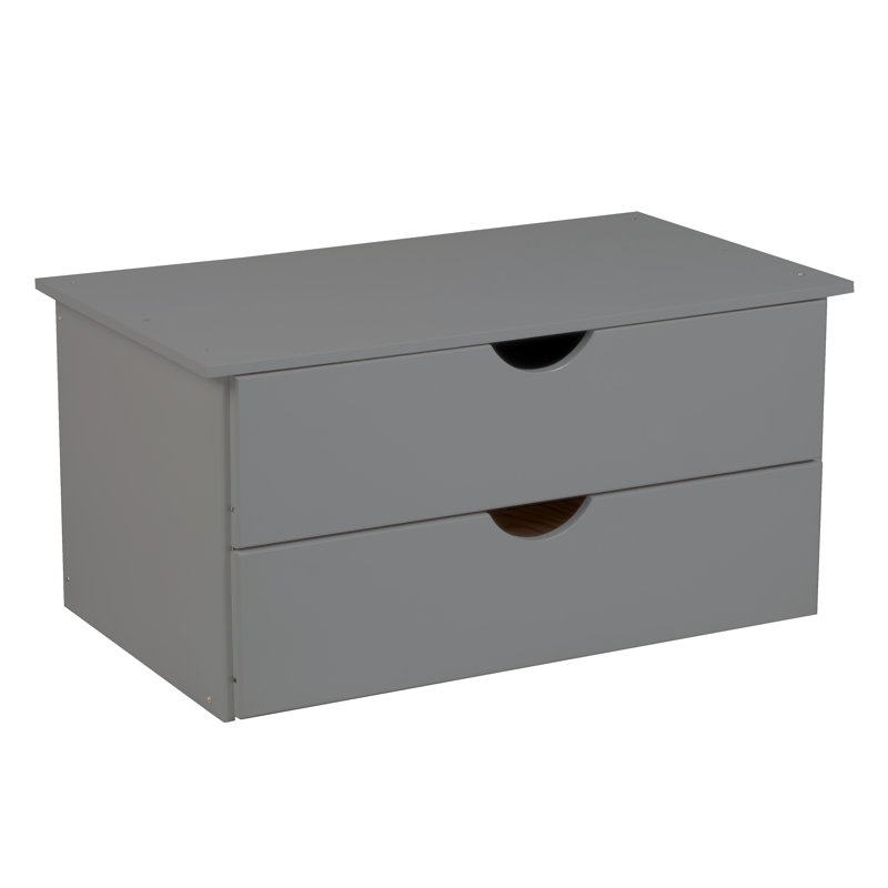 Armoire intérieure 100% bois massif à 2 tiroirs empilable seulement pour système d'organisation de garde-robe de garde-robe Urban