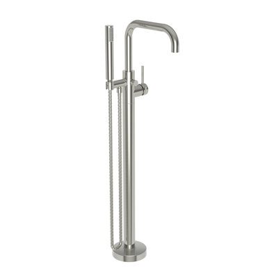 East Square Free Standing Exposed Tub and Hand Shower Set