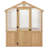 Meridian 6.7' x 6.0' Greenhouse with Cedar Wood Frame and Polycarbonate Panels  Compact and Durable Design