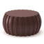 Table basse imperméable moderne 35,43 po, conception en ciment Mgo durable, compatible intérieur et extérieur (brun)-125534840