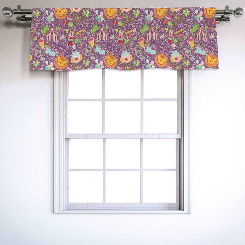 Sateen Ruffled Window Valance