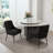 Dinnington Velvet Upholstered Side Chair With Legs-1327015330