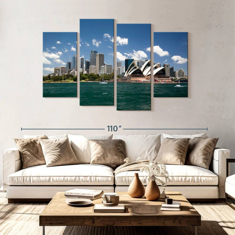 Sydney harbour ocean view Sireci, H 54 po x l 84 po