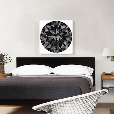 " Black Round Brilliant Cut Diamond Jewel "