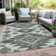 Machine Washable Indoor/Outdoor Xhevrie Mint Rug