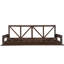 Balancelle de patio simple en bois d'acacia, structure de lit de véranda suspendue moderne avec cordes de chanvre de 16,4 pi-1659342853