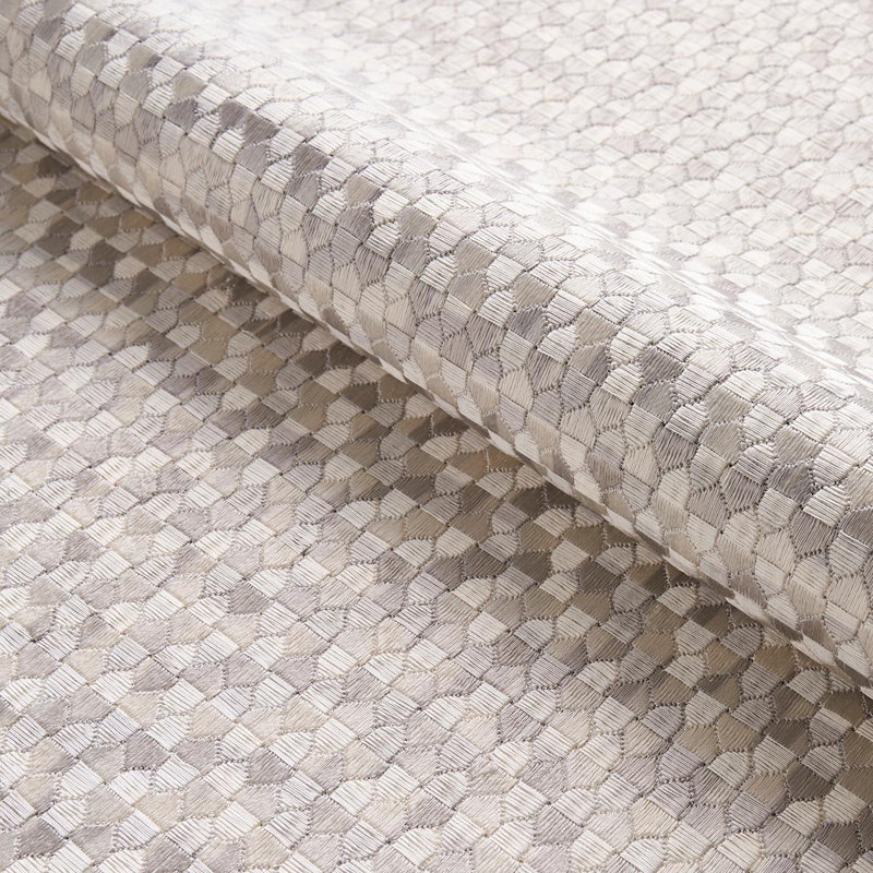 Ivins Embroidery Fabric, Grey