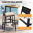 Pershing Metal Outdoor 26.8'' Counter Stool with Cushion-612235335-665797129