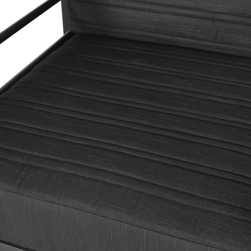Accent Chair, Black Fabric