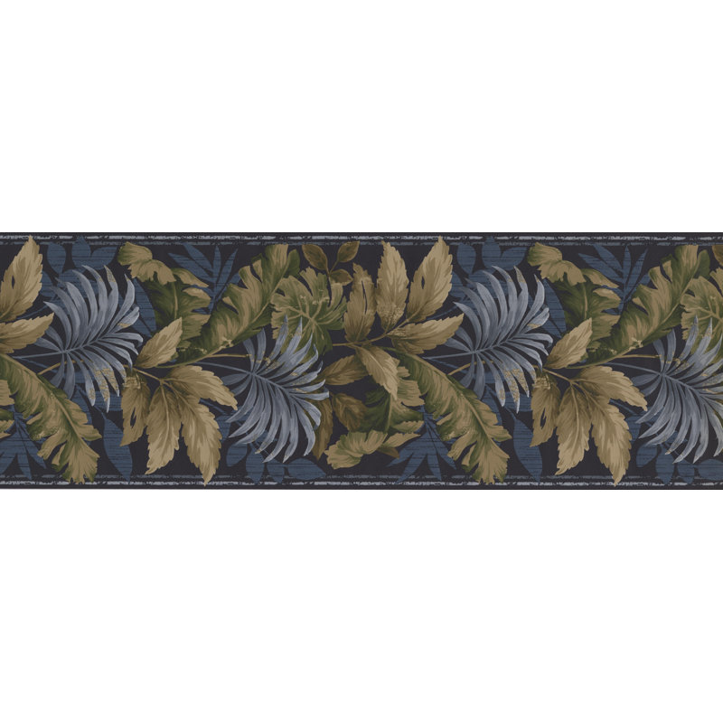 Bordure de papier peint floral et botanique L 15 pi x l 8,5 po Breckenridge