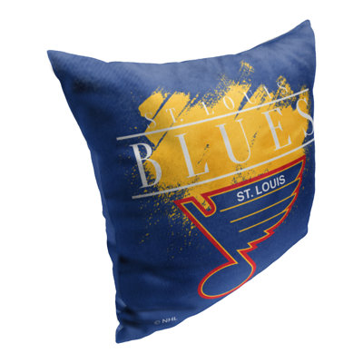 Northwest Nhl Vintage Burst Blues Printed Throw Pillow In Multi