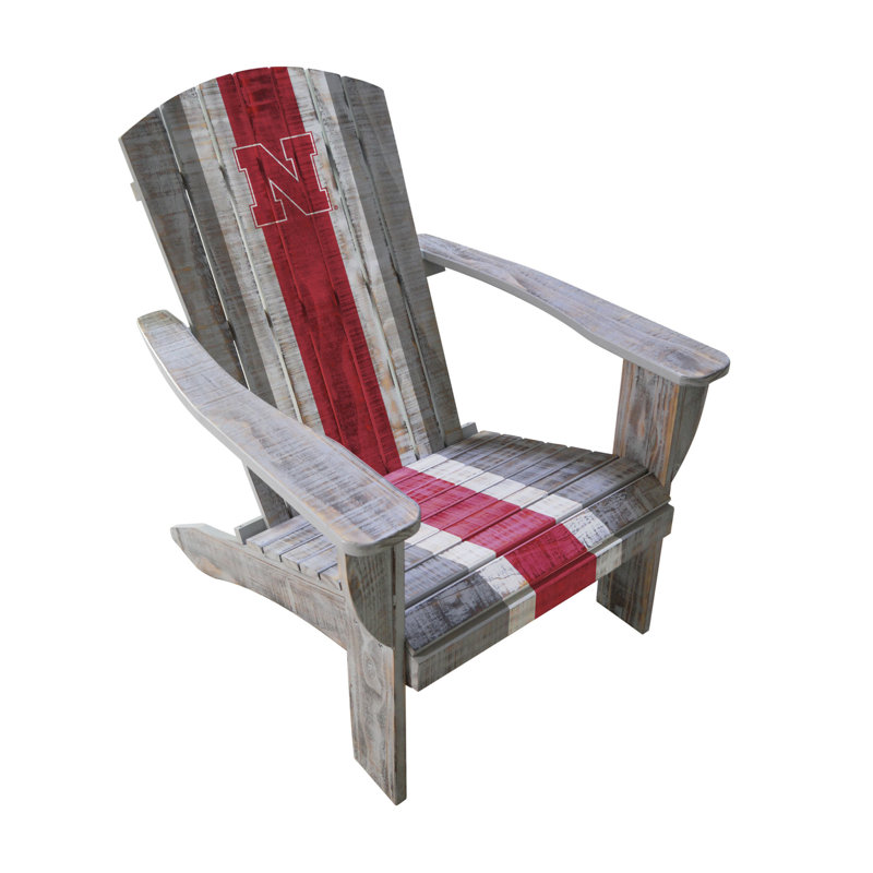 Chaise adirondack en bois ncaa, Université du Nebraska, Lincoln