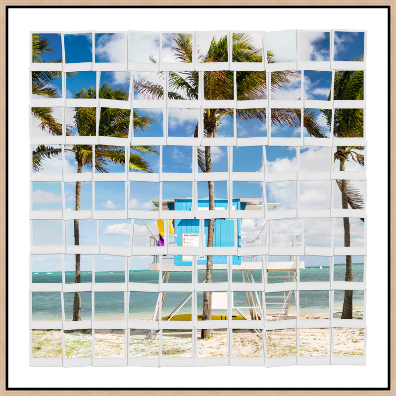 Lifeguard Stand VII Print by Adam Mowery, 25.75" H x 25.75" W, Glass Coat