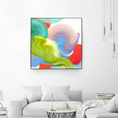 Vav, toile encadrée de 05 po par Giant Art