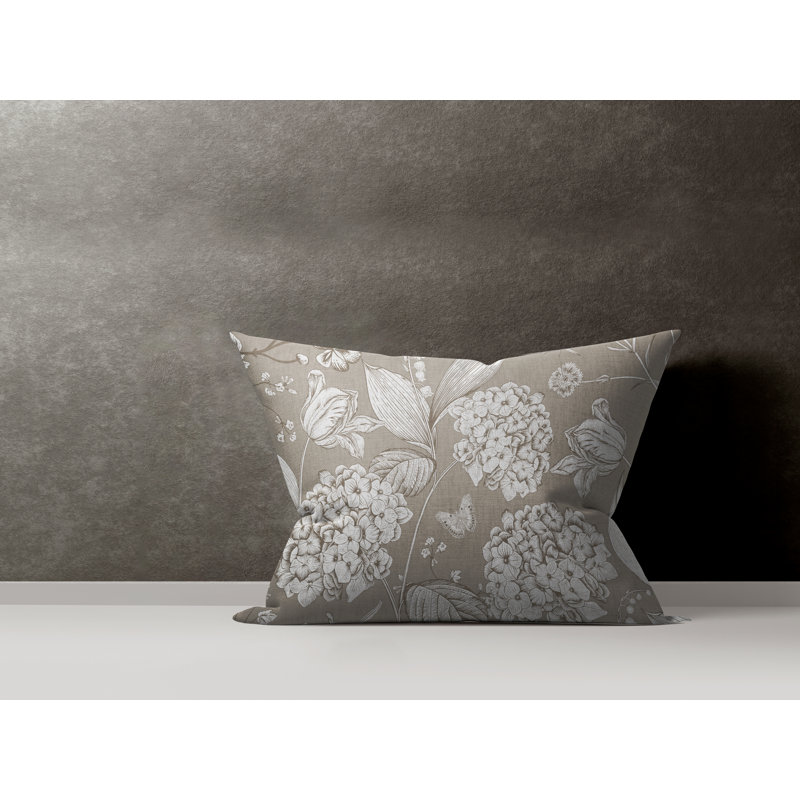 Lya Rectangular Cotton Pillow Cover & Insert, Beige