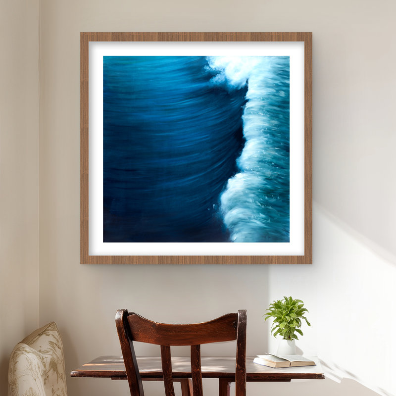 Vague de vagues contemporaines, impression matte encadrée pour la décoration intérieure