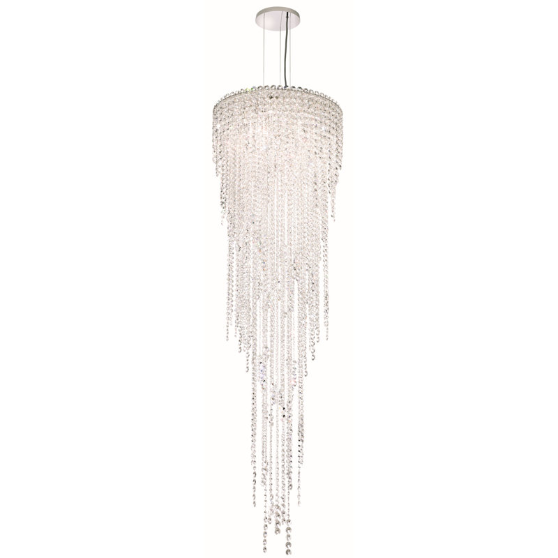 Chantant 5 - Light Tiered Chandelier, Heritage Clear