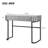 39" Mirrored Makeup Vanity Table with Stainless Steel Base, Mirrored Console Dressing Table with 2 Drawers,Versatile Desk for Bedroom and Office, Grey-1641729178