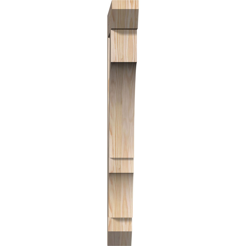 Support lisse à lattes Balboa l 3 3 po x P 22 po x H 34 po, Sapin de Douglas, Lisse, H 34 po x l 3,5 po x P 22 po