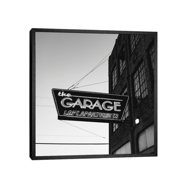 Downtown Okc II by Bethany Young - Print on Canvas, 45.72cm H x 45.72cm W x 3.81cm D, Black Framed