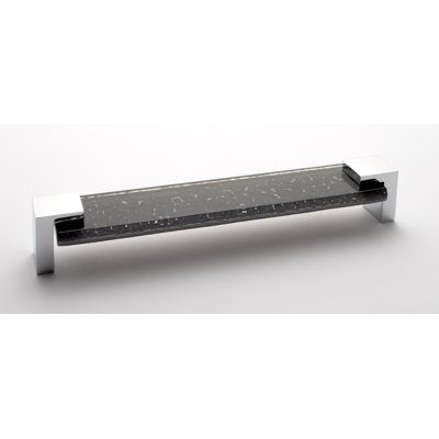 Affinity 8" CTC Slate Gray Glass Decorative Cabinet Hardware Bar Pull