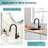 Sink Faucet, Kitchen Faucets With Pull Down Sprayer, Bathroom Sink Faucets Mini Bar Prep Faucet