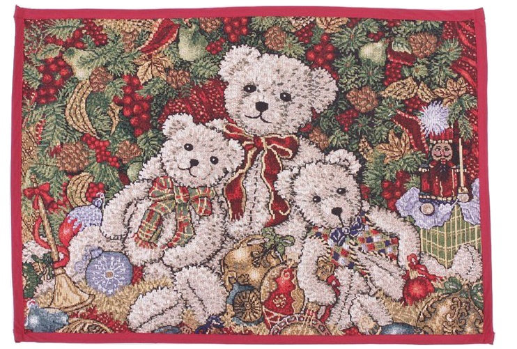 Récapitulatif de tapisserie 19" teddy de noël decorative Prunty