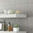 White Floating Wall-Mounted Shelves (2-Pack), With Invisible Brackets, Adaptable To Multiple Spaces, Serving Both Decorative And Storage Purposes.-1967195160