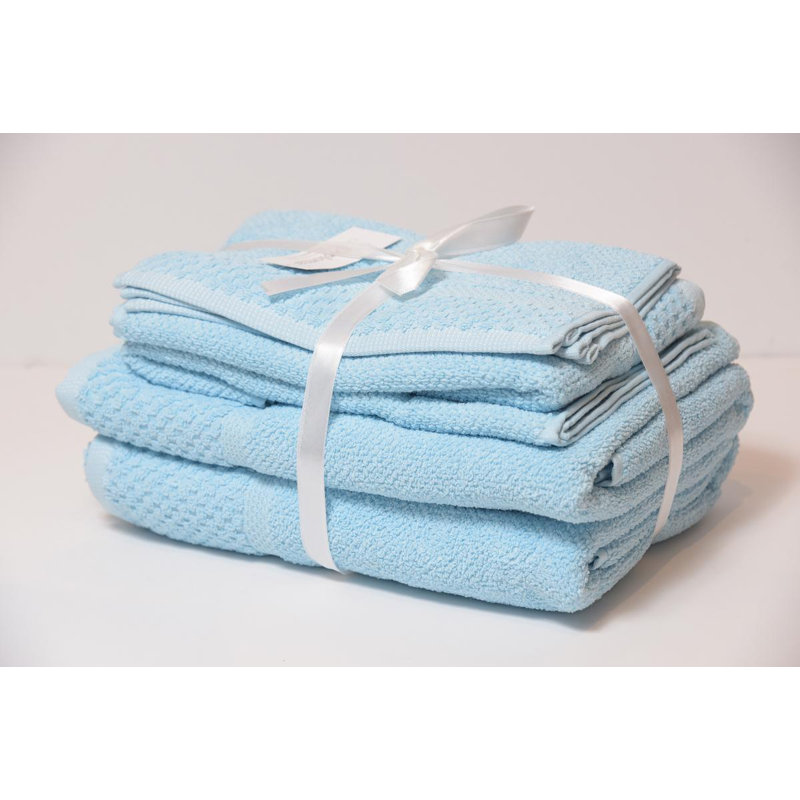 Ensemble de serviettes 6 pièces 100% coton Billie-Joe, Piscine