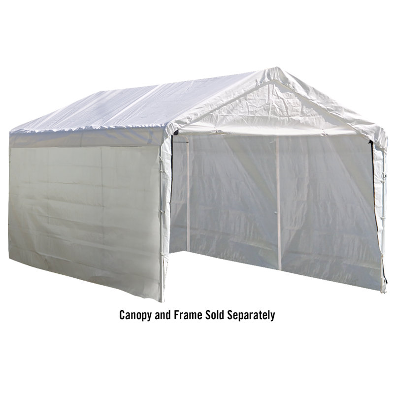 Ensemble d'abri pour auvent pour le Supermax 12 pi X 20 pi  (Cadre et pavillon vendus séparément), Blanc