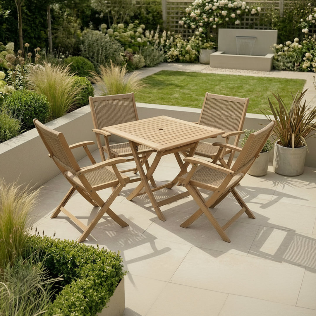 Square 4 - Person 90cm Long Dining Set