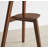 Mid-Century Solid Rubber Wood End Table With 2-Tier Storage Shelf