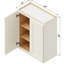 24" W x 30" H Soft White Shaker Ready-to-Assemble Wall Cabinet with Solid Wood Doors