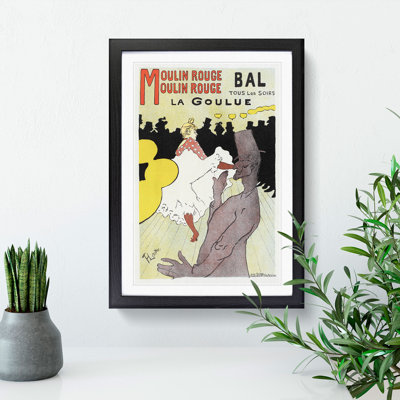 Cabaret La Goulue Vol.2 by Henri de Toulouse-Lautrec - Framed Print
