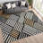 Machine Washable Indoor/Outdoor Chantille ACN2339 Geometric Rug-1364432264