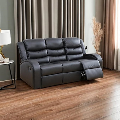 72.5'' Faux Leather Reclining Sofa
