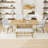 Emere 6-Piece Dining Set,Extendable Table, Upholstered Chairs and Bench-735183214-735183121-735183120