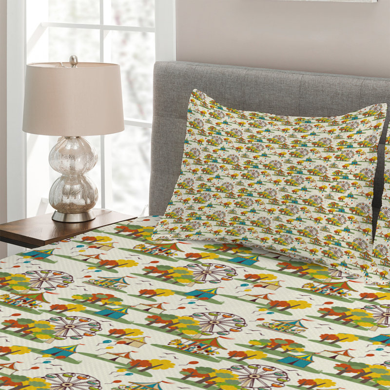Modern & Contemporary Polyester Coverlet, King Bedspread + 2 Shams