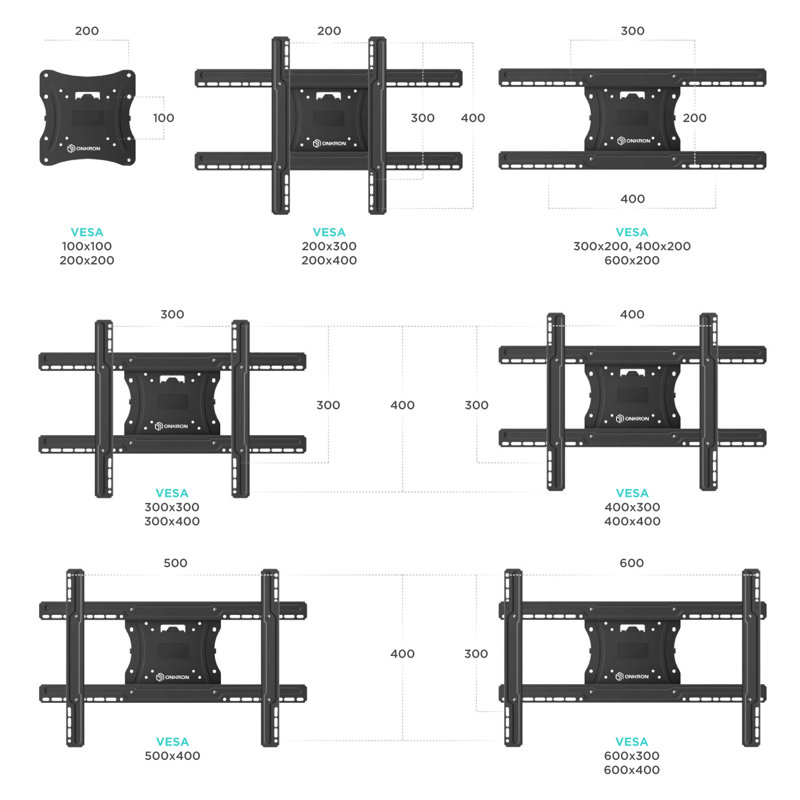 ONKRON Single Screen Wall Mount