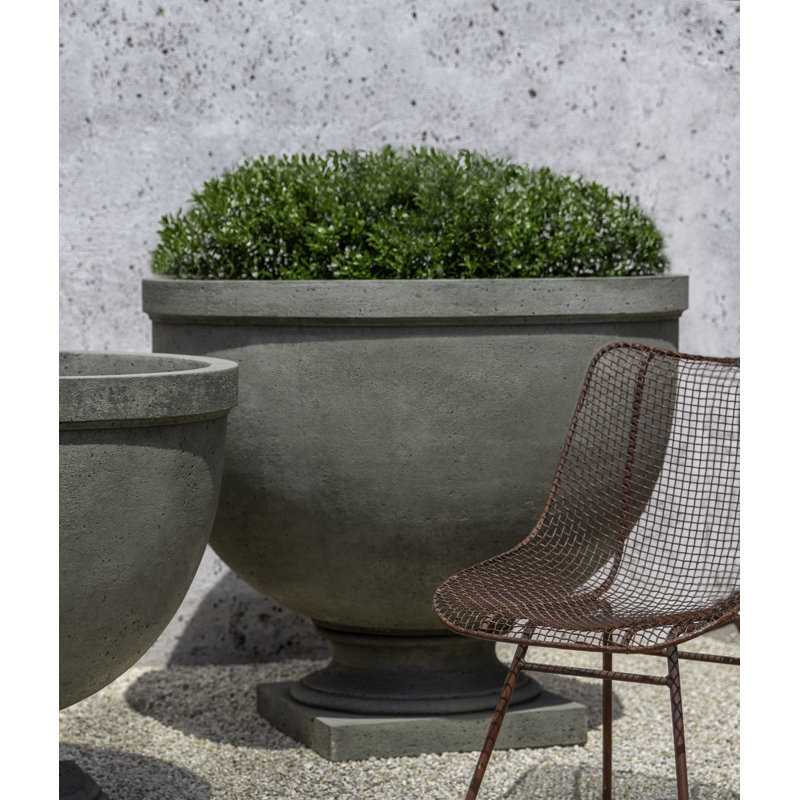 Huntington Handmade Planter, Alpine Stone, 30.5" H x 35.5" W x 35.5" D