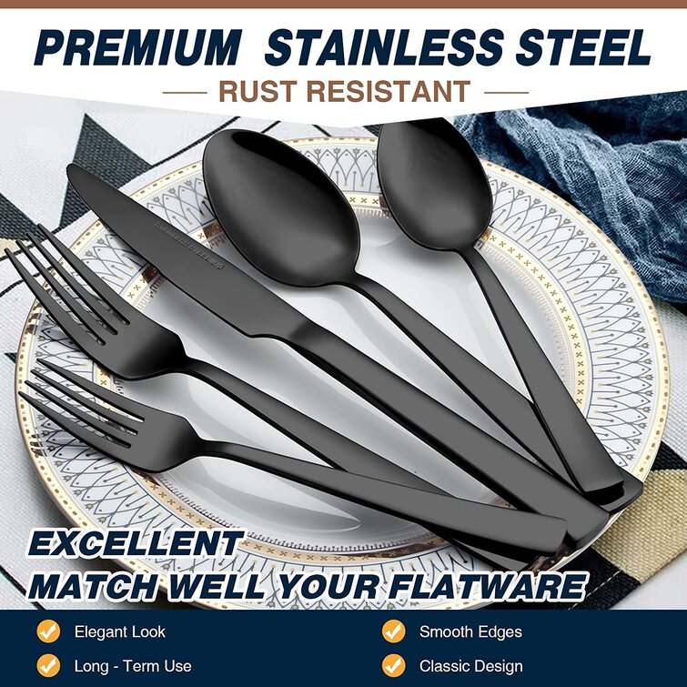 Lark Manor™ Peytin Stainless Steel Flatware Set - Service for 8