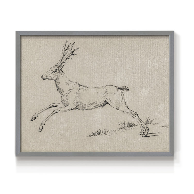 Croquis rétro - LX III - Reproduction encadrée - Restickable, H 16 po x l 20 po, Gris